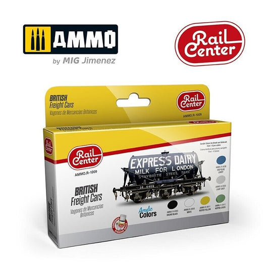 Ammo Mig Rail Center British Freight Cars Set