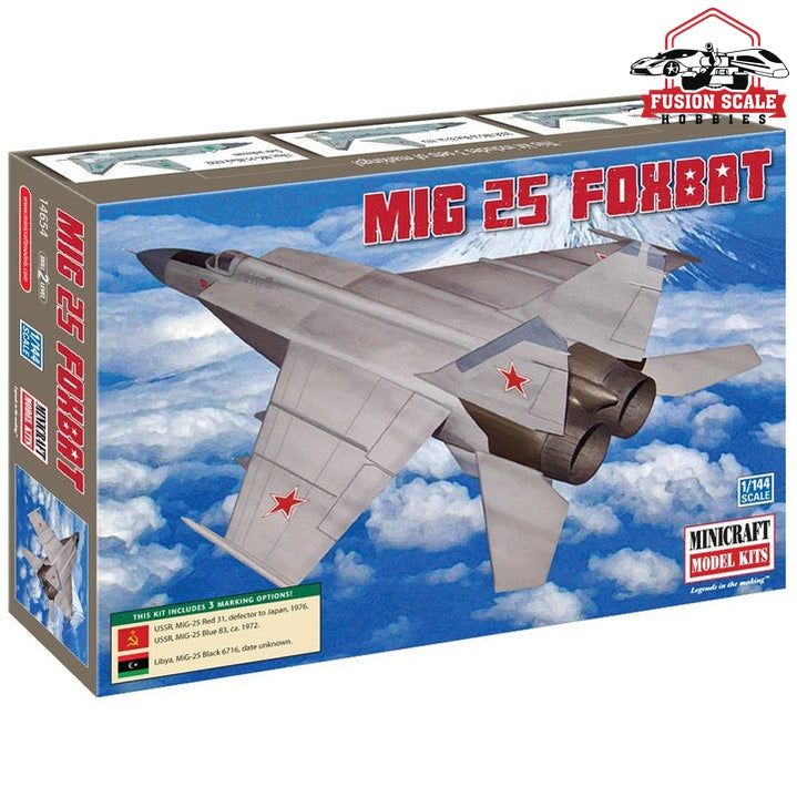 Load image into Gallery viewer, Minecraft Model Kits 1/144 MIG 25 Foxbat USSR/Libya w/3 options