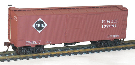 Accurail 1803 HO Scale 36' Double Sheath Wood Boxcar Erie Unassembled Kit