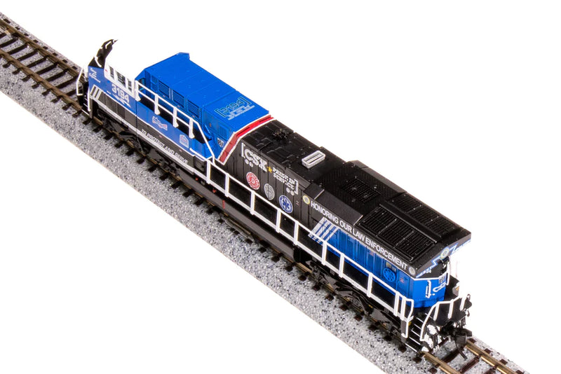 Load image into Gallery viewer, Broadway Limited N Scale ES44AC Diesel CSX #3194/Law Enforcement DC/DCC Sound