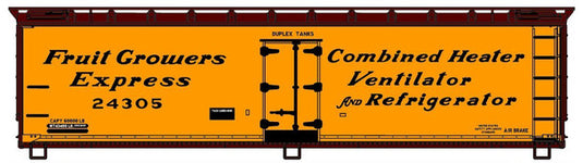 Accurail 81611 HO Scale Fruit Growers Express 40' Wood Refrigerator Car Random Number (From 3 Car Set)