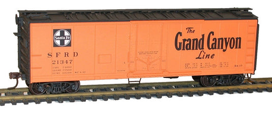 Accurail 8521 HO Scale 40' Steel Refrigerator Car Santa Fe Grand Canyon Line Kit