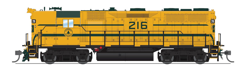 Load image into Gallery viewer, Broadway Limited HO Scale EMD GP35 Conway Scenic #216 Yellow & Green Paragon4 Sound/DC/DCC HO (Conway Scenic Railway Exclusive)