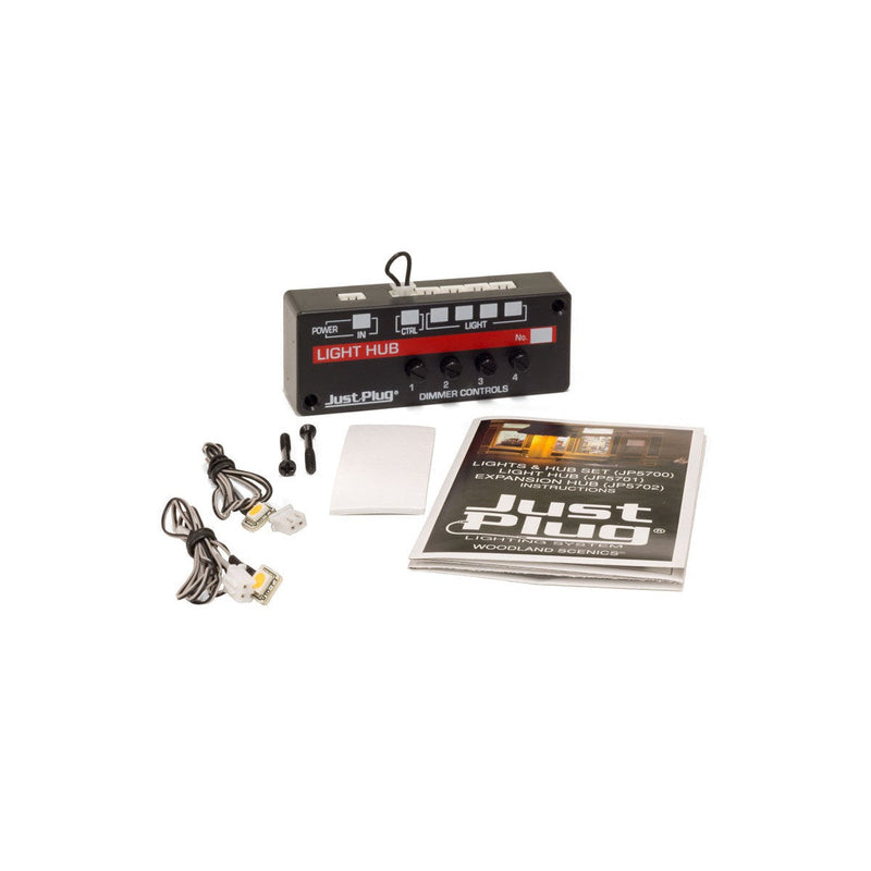 Load image into Gallery viewer, Woodland Scenics Just Plug Lights & Hub Set - Warm White