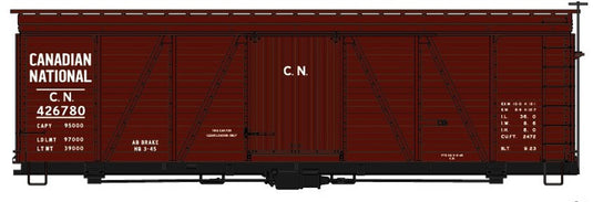 Accurail 81541 HO Scale Canadian National 36' Fowler Wood Boxcar Single Car Random Number