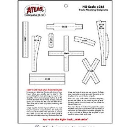 Atlas HO Track Planning Template Kit