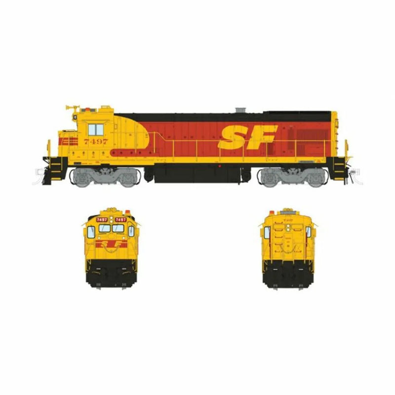 Load image into Gallery viewer, Rapido HO Scale Santa Fe ATSF Kodachrome B36-7 #7497 DCC/Sound