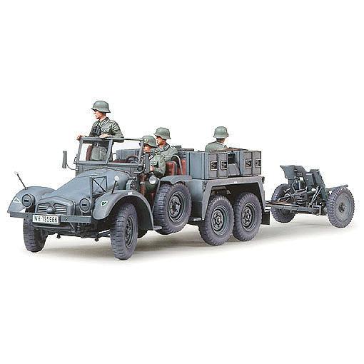 1/35 Krupp Protze 1-Ton (6x4) Kfz69 Tow Truck w/3.7cm Pak