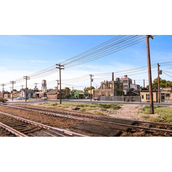 Load image into Gallery viewer, Woodland Scenics HO Pre-Wired Poles Single Crossbar