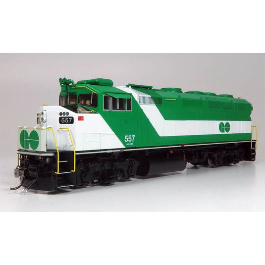 Rapido Trains HO Scale GO Transt EMD F59PH #559 With ESU LokSound