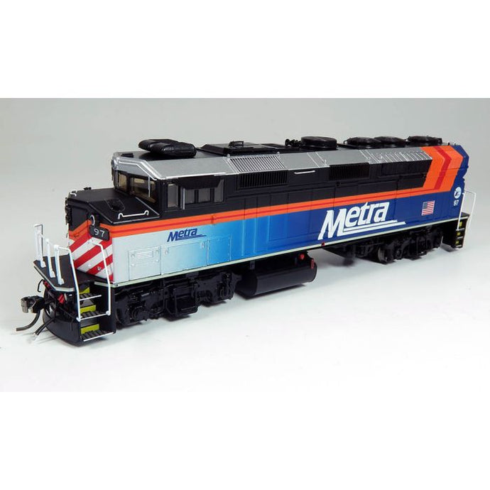 Rapido Trains HO Scale Metra EMD F59PH #97 With ESU LokSound