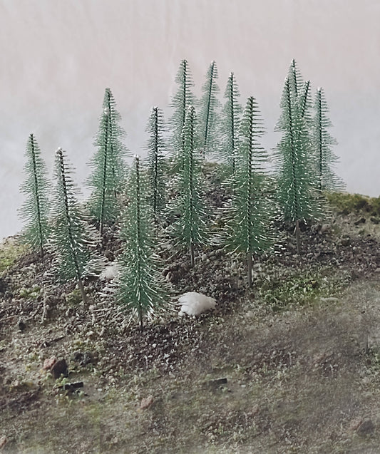 Rock Island Hobby RIH024202 Snow Covered Fir 8pc 3.5
