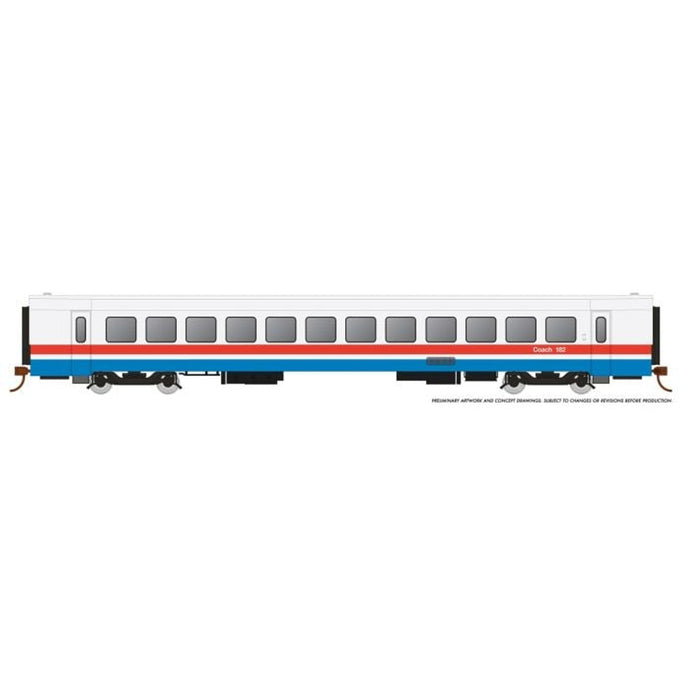 Rapido HO Scale Amtrak RTL Turboliner Coach Phase III Early #184 - 25102