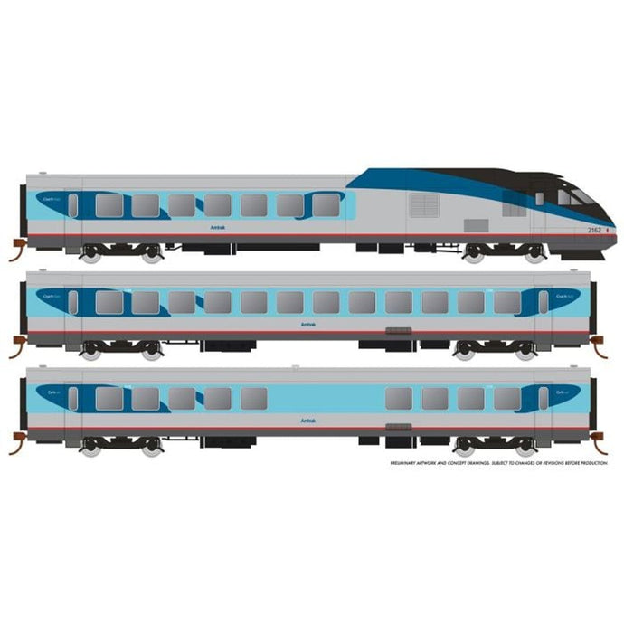 Rapido HO Scale Amtrak RTL Turboliner Phase V DCC with Sound - 25505