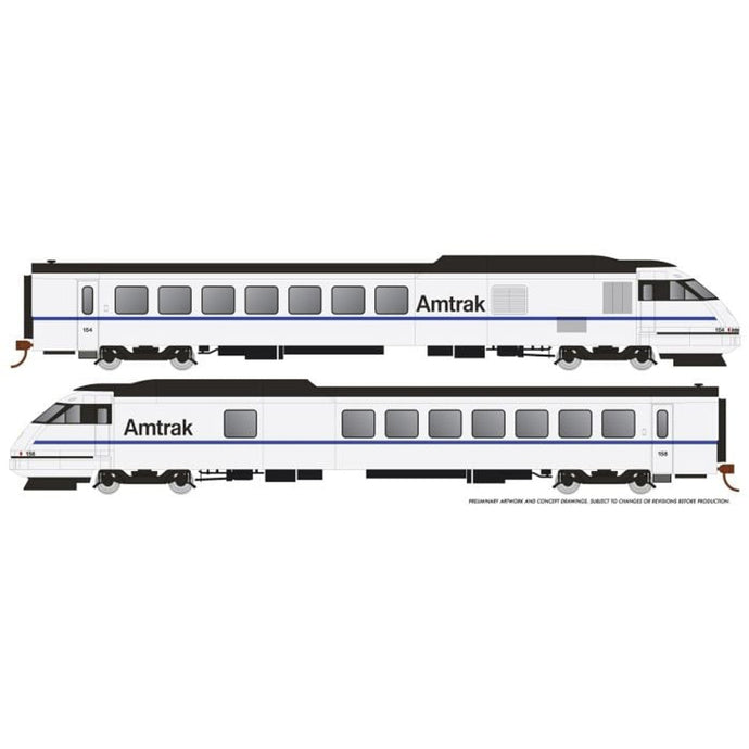 Rapido HO Scale Amtrak RTL Turboliner X2000 Demonstrator DCC with Sound - 25506