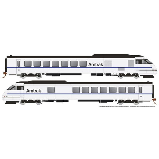 Rapido HO Scale Amtrak RTL Turboliner X2000 Demonstrator DCC with Sound - 25506