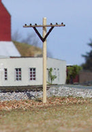 Osborn Models N Scale Telephone Poles 12Pc 3068