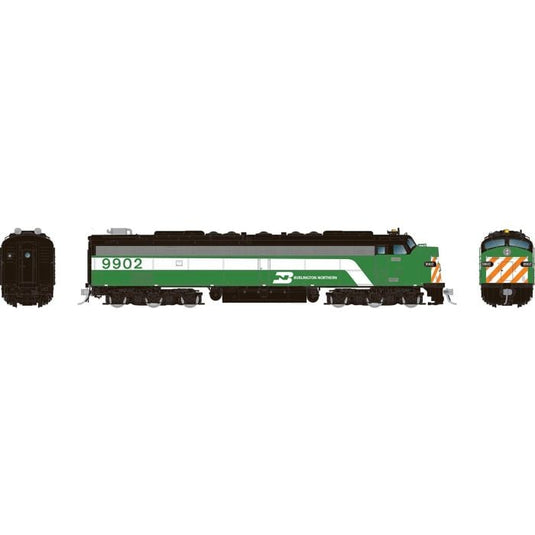 Rapido HO Burlington Northern Green 9924 EMD HEP E8 DCC/Sound