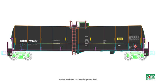 Kato N Scale Greenbrier 30,500 Gallon DOT-117 Tank Car 8-Car Set A GBRX - KAT1064801 | Fusion Scale Hobbies