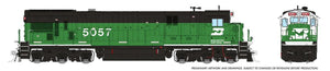 Rapido HO Burlington Northern 'Whiteface' BN  GE C36-7 #5057 DCC Ready - RAP42103