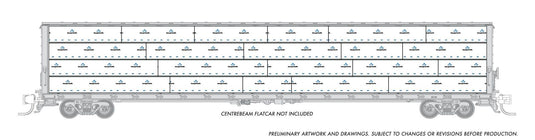 Rapido N Scale Centerbeam Flatcar Lumber Load Georgia Pacific – RAP102153