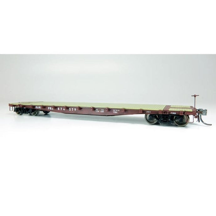 Rapido HO Scale Pennsylvania 1960s Era F30A 50' Flat Car 6-Pack - 138003