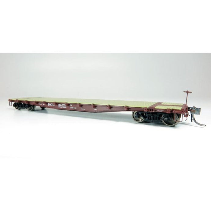 Rapido HO Scale Lehigh Valley F30A 50' Flat Car 6-Pack - 138006
