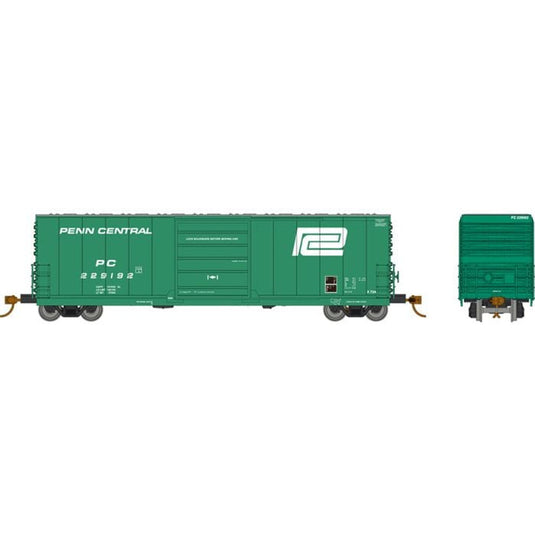 Rapido HO Scale Penn Central Evans X72A Box Car Single Car - 139001A