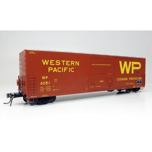 Rapido HO Scale Western Pacific Evans X72A Box Car Single Car - 139007A