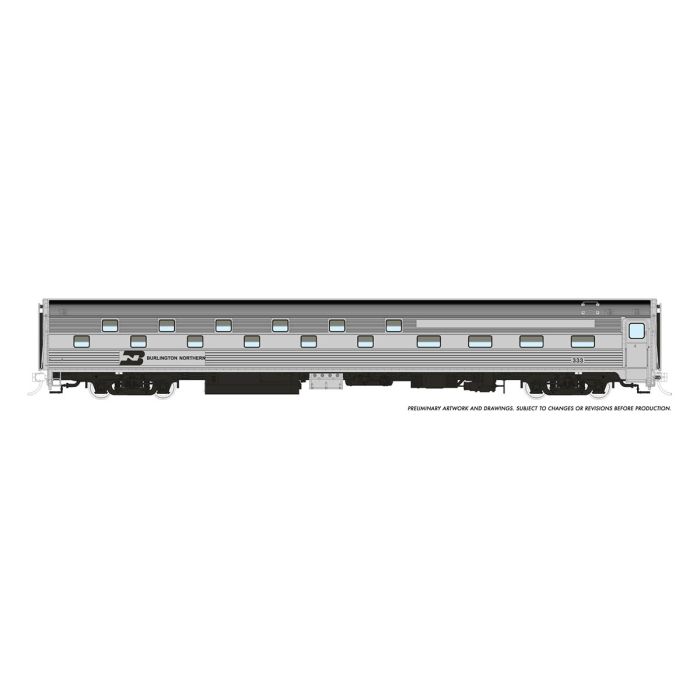 Load image into Gallery viewer, Rapido HO Scale Burlington Northern #1489 Loch Rannoch Budd Slumbercoach
