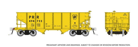 Rapido HO Scale Pennsylvania GLa 2-Bay Hopper MOW Service (3 Pack) - 148012