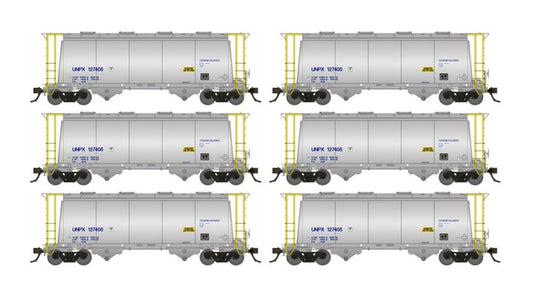 Rapido HO Scale Procor 3000cuft Aluminum Hopper No Wordmark 6-Pack #4 - 172008