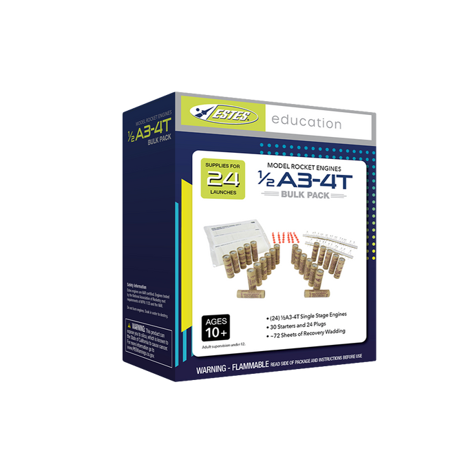 Estes 1/2A3-4T Bulk Pack/24pc