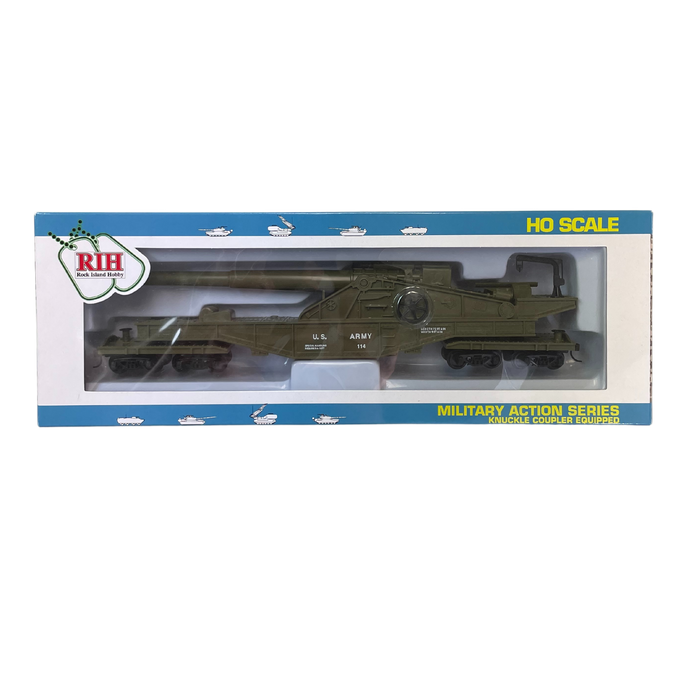 Rock Island Hobby RIH032163 HO Scale US Army Big Gun Car