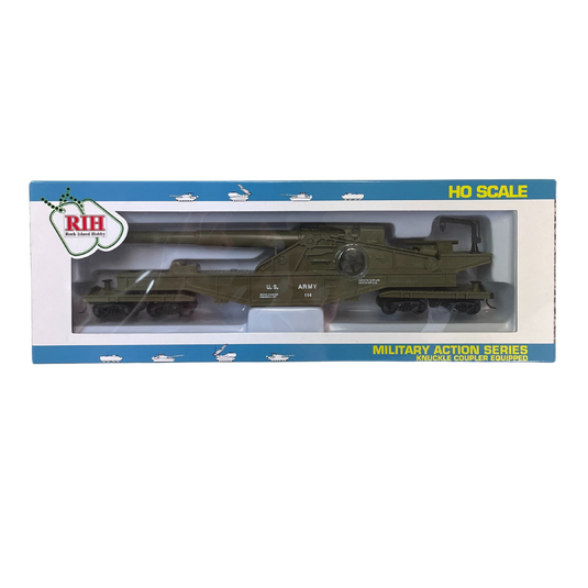 Rock Island Hobby RIH032163 HO Scale US Army Big Gun Car