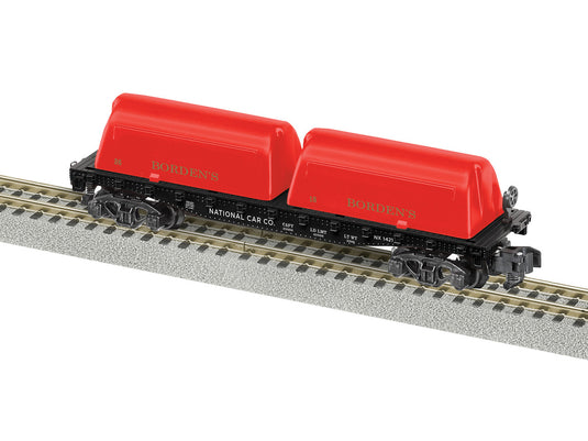 Lionel S Scale Bordens Milk Flat Car 