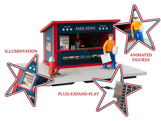Lionel O Scale Fake News Stand - 2029240