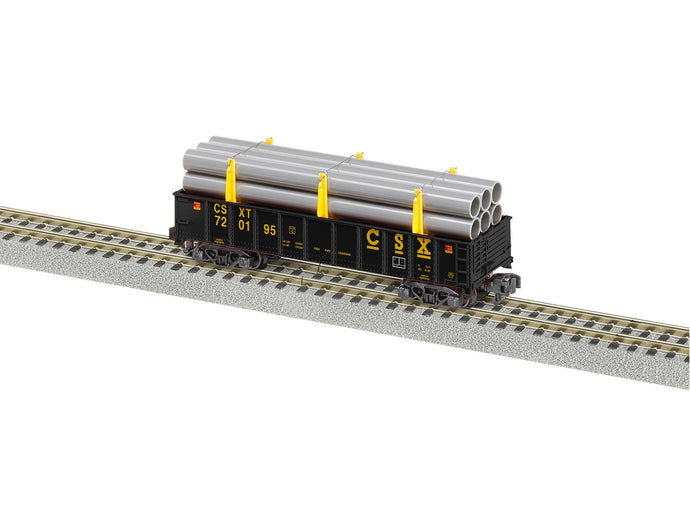 Lionel S Scale CSX Gondola w/ Pipe Load 