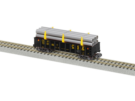 Lionel S Scale CSX Gondola w/ Pipe Load 