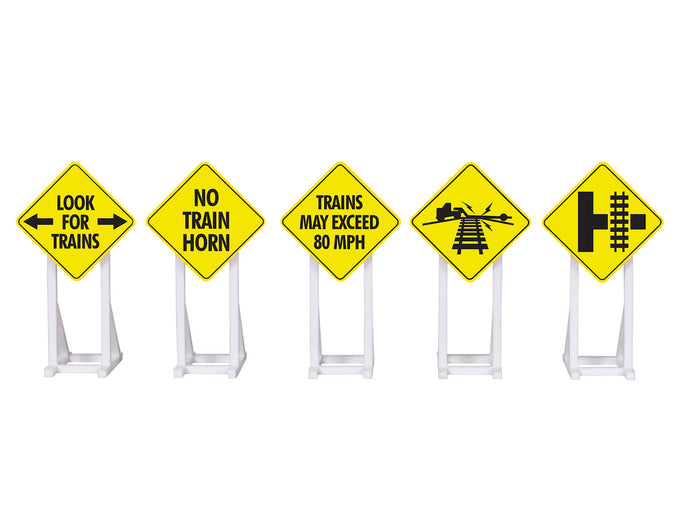 Lionel O Scale Railroad Signs 5-Pack - 2230140