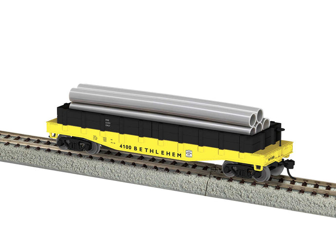 Lionel HO Scale Bethlehem Steel Gondolas w/ Pipe Load - 2454100