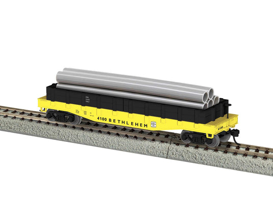 Lionel HO Scale Bethlehem Steel Gondolas w/ Pipe Load - 2454100