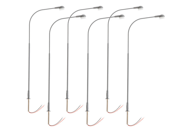 Lionel HO Scale Single Lamp Gray 6-Pack - 2456126
