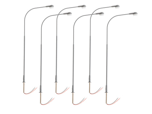 Lionel HO Scale Single Lamp Gray 6-Pack - 2456126