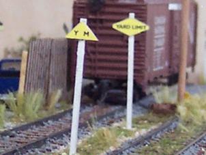 Osborn Models N Scale Yard Limit Signs 3053