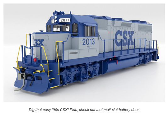 Rapido 38511 HO EMD GP38 Low Nose - Sound and DCC -- CSX 