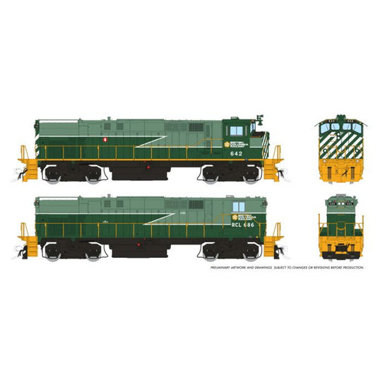 Rapido HO Scale BCR Green Lightning Stripe Scheme M420 + M420B #642 + #686 - 33029