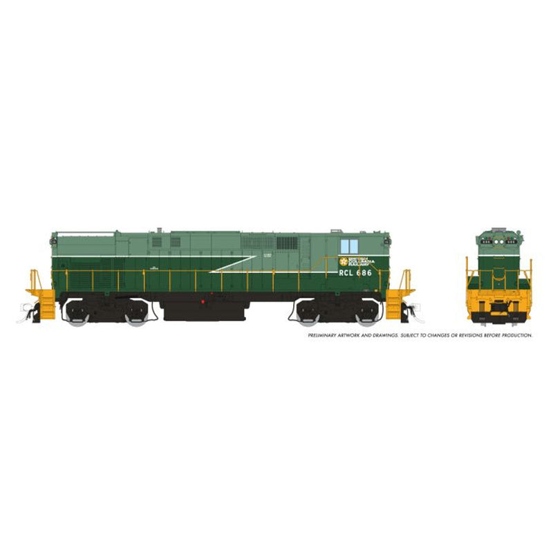 Load image into Gallery viewer, Rapido HO Scale BCR Green Lightning Stripe Scheme M420 + M420B #642 + #686 - 33029
