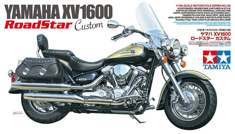 Load image into Gallery viewer, Tamiya 1/12 Yamaha XV1600 Road Star Custom Motorcycle
