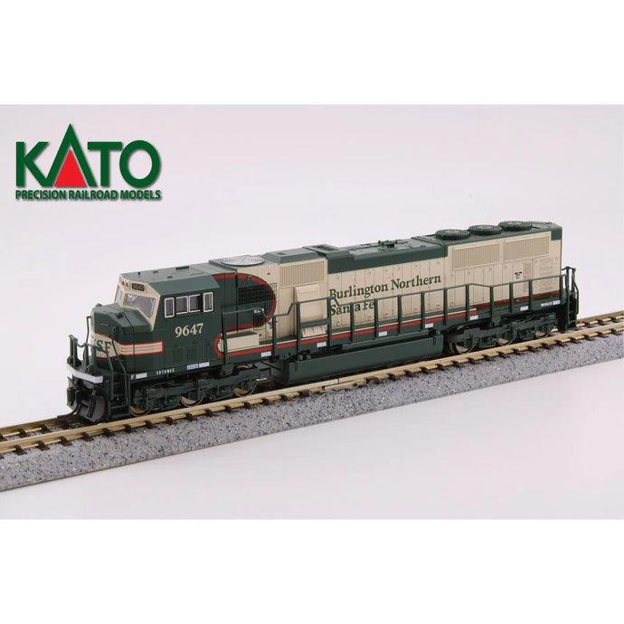 Kato N Scale BNSF 9647 Vomit Bonnet Executive Warbonnet SD70MAC Diesel DCC - KAT1766503DCC